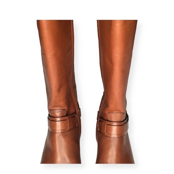 Tory Burch Colton Leather Riding Knee High Boots in Almond Size 7. - Picture 4 of 13